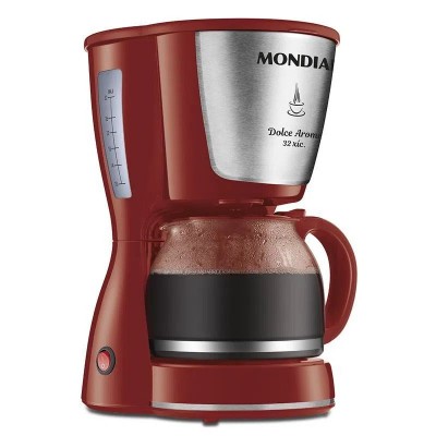 Cafeteira Mondial com 32 xícaras Vermelho inox 127v