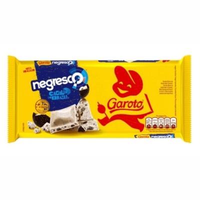 Chocolate Garoto Tablete Biscoito Negresco 80gr