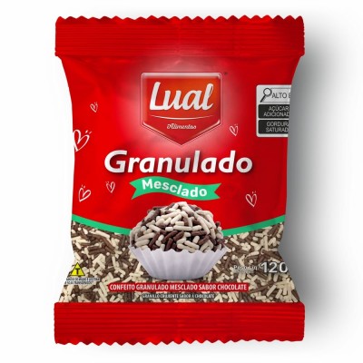 Granulado Lual Chocolate Mesclado 120g