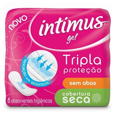 Absorvente Intimus Gel Trip Proteção Seca S/Abas