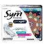 Absorvente Sym Premium Noturno Suave com Abas Leve Mais por Menos 30UN