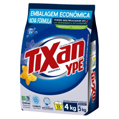 Sabão em Pó Ype Tixan Primavera Sachê 4kg