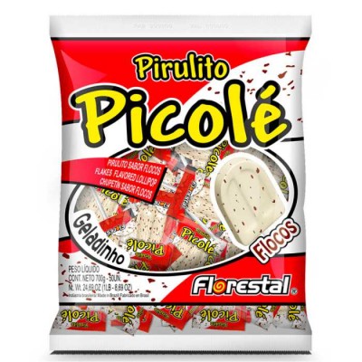 Pirulito Florestal Picolé Flocos Pacote 550gr