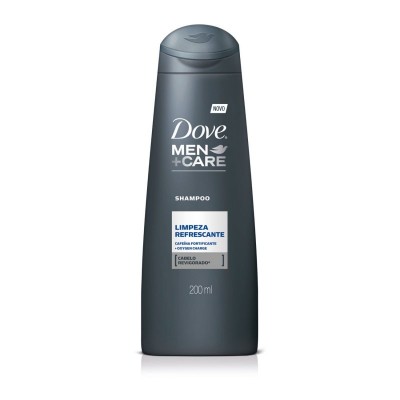 Shampoo Cafeína Fortificante E Oxygen Charge Dove Men+Care Limpeza Refrescante Frasco 200ml