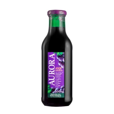 Suco Uva Aurora Tinto Integral Vidro 500ml