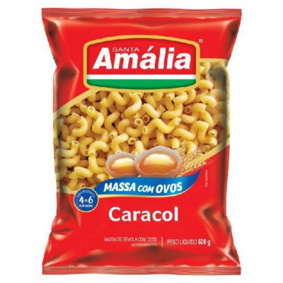 Macarrão Santa Amália Caracol C/Ovos 500g