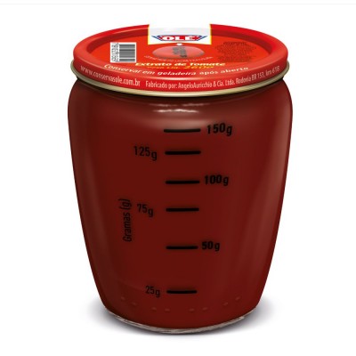 Extrato De Tomate Olé Copo Decorado 260g