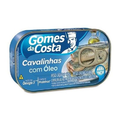 Sardinha Gomes Da Costa Cavalinha Oleo 125g