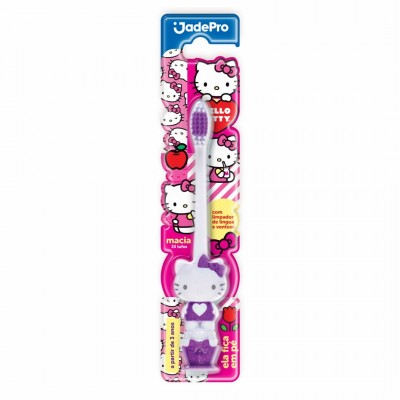 Escova Dental Jadepro Hello Kitty C/Ventosa 3d