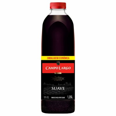 Vinho Campo Largo Tinto Suave 1,35L