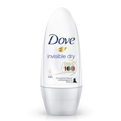 Desodorante Roll -On Invisible Dry Violeta E Frésia Branca 48h Dove 50ml