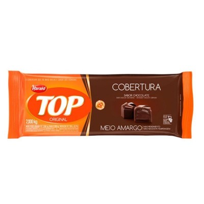 Chocolate Harald Top Cob Meio Amargo Barra 2,1kg