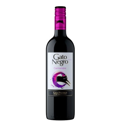 Vinho Chileno Tinto Seco Carmenere Gato Negro Valle Central Garrafa 750ml