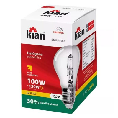 Lampada Incandescente 100w X 127v Kian