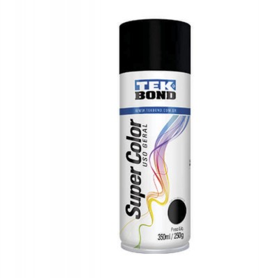 Tinta Spray Preto Fosco Tekbond 350ML