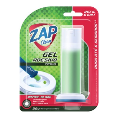 Gel Sanitário Adesivo Zap Citrus Refil 38g