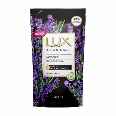 Sabonete Líquido Lavanda Lux Botanicals Sachê 200ml Refil