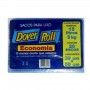 Saco Para Lixo Azul Dover Roll Eco 15l 20un