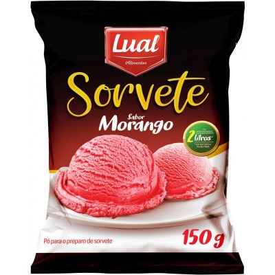 Preparo Para Sorvete Lual Morango 150gr