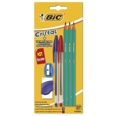 Kit Bic Escolar Cristal 7un